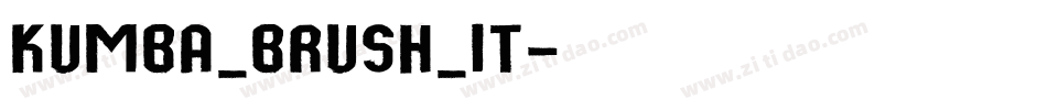 Kumba_Brush_It字体转换