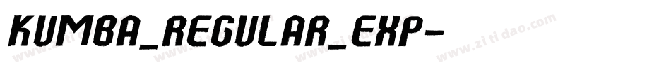 Kumba_Regular_Exp字体转换