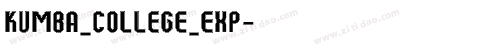 Kumba_College_Exp字体转换