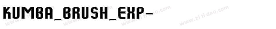 Kumba_Brush_Exp字体转换