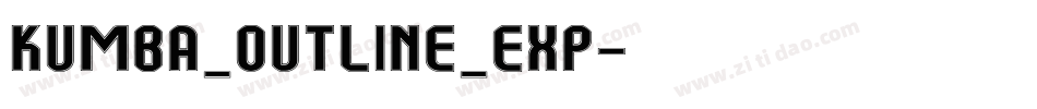 Kumba_Outline_Exp字体转换