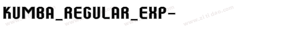 Kumba_Regular_Exp字体转换