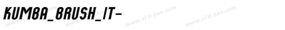 Kumba_Brush_It字体转换