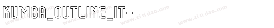 Kumba_Outline_It字体转换