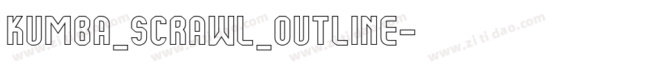 Kumba_Scrawl_Outline字体转换