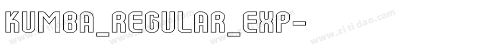 Kumba_Regular_Exp字体转换