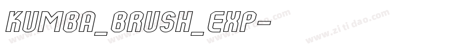 Kumba_Brush_Exp字体转换