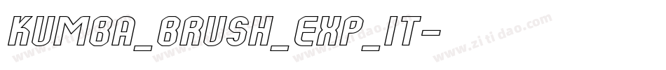 Kumba_Brush_Exp_It字体转换