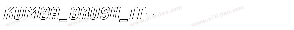 Kumba_Brush_It字体转换
