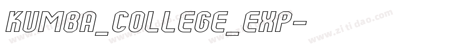 Kumba_College_Exp字体转换