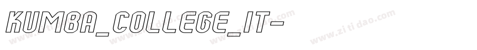 Kumba_College_It字体转换