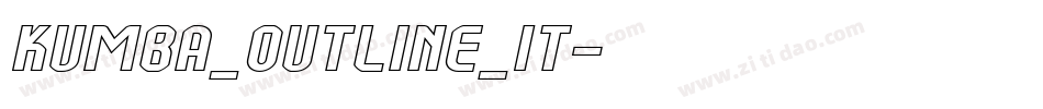 Kumba_Outline_It字体转换