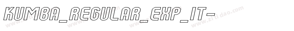 Kumba_Regular_Exp_It字体转换