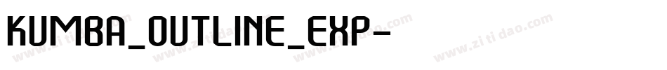 Kumba_Outline_Exp字体转换