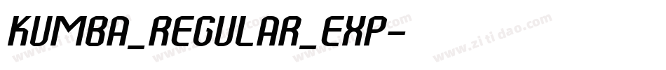 Kumba_Regular_Exp字体转换