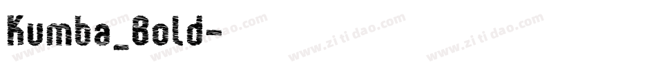 Kumba_Bold字体转换