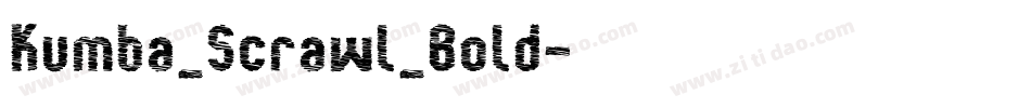 Kumba_Scrawl_Bold字体转换