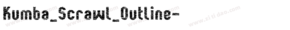 Kumba_Scrawl_Outline字体转换