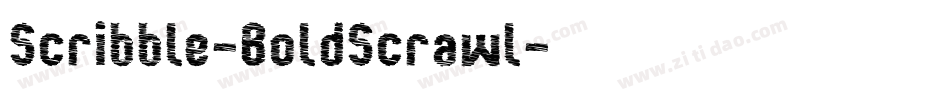 Scribble-BoldScrawl字体转换