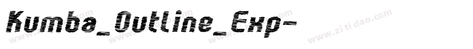 Kumba_Outline_Exp字体转换