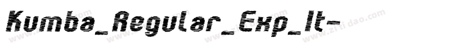 Kumba_Regular_Exp_It字体转换