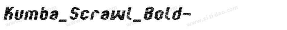 Kumba_Scrawl_Bold字体转换