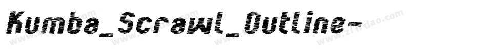 Kumba_Scrawl_Outline字体转换