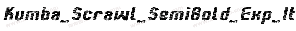 Kumba_Scrawl_SemiBold_Exp_It字体转换