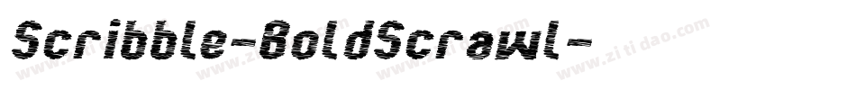 Scribble-BoldScrawl字体转换