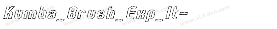 Kumba_Brush_Exp_It字体转换