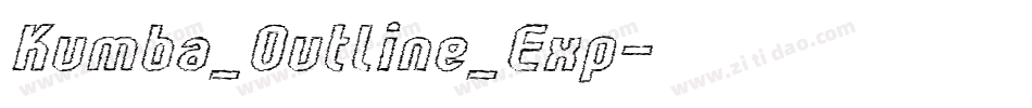 Kumba_Outline_Exp字体转换