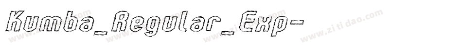 Kumba_Regular_Exp字体转换