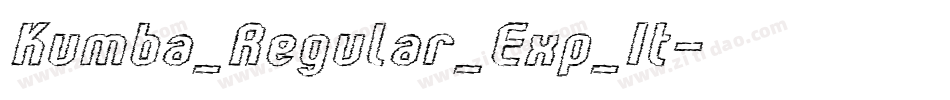 Kumba_Regular_Exp_It字体转换