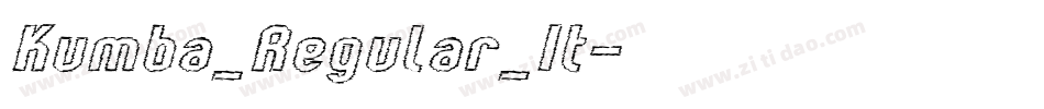 Kumba_Regular_It字体转换