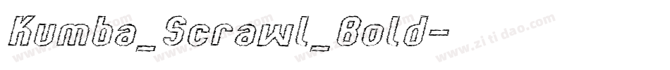 Kumba_Scrawl_Bold字体转换