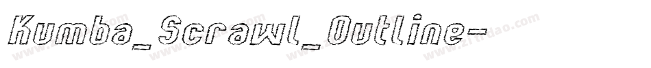 Kumba_Scrawl_Outline字体转换