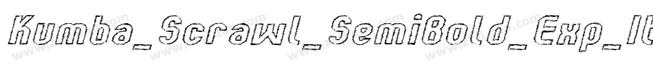 Kumba_Scrawl_SemiBold_Exp_It字体转换