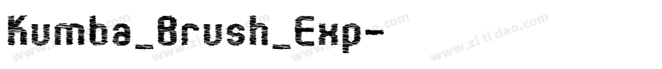Kumba_Brush_Exp字体转换