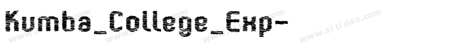 Kumba_College_Exp字体转换