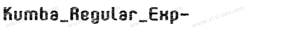 Kumba_Regular_Exp字体转换