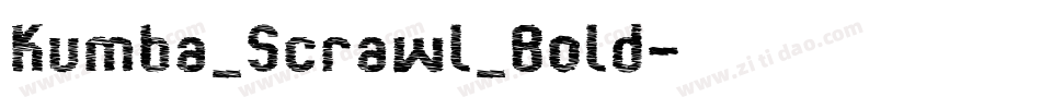 Kumba_Scrawl_Bold字体转换