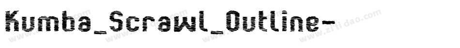 Kumba_Scrawl_Outline字体转换