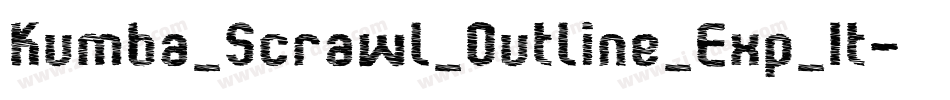 Kumba_Scrawl_Outline_Exp_It字体转换