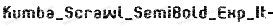 Kumba_Scrawl_SemiBold_Exp_It字体转换