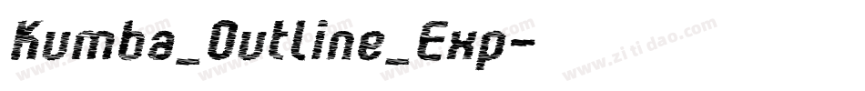 Kumba_Outline_Exp字体转换