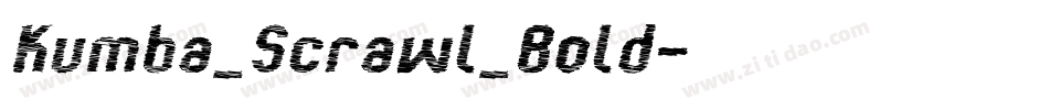 Kumba_Scrawl_Bold字体转换