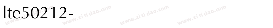 lte50212字体转换