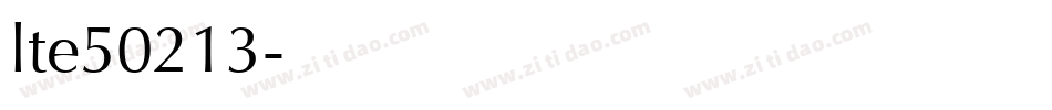 lte50213字体转换