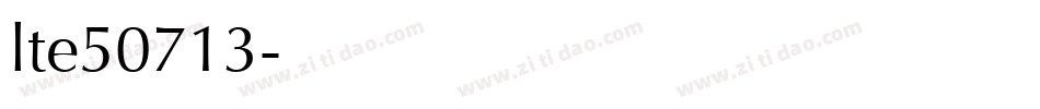 lte50713字体转换
