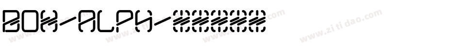 BOX-ALPH字体转换